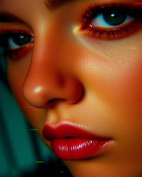 Discover stunning extreme macro close-up digital glitch art portraits.  These pieces feature corrupted data, pixelated styles
