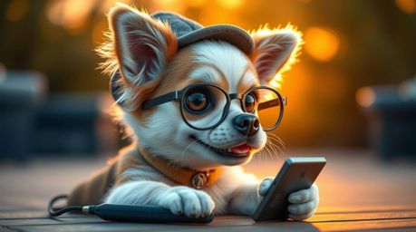 Discover the charming world of a lovable dog detective, equipped with high-tech gadgets, solving mysteries bathed in the soft