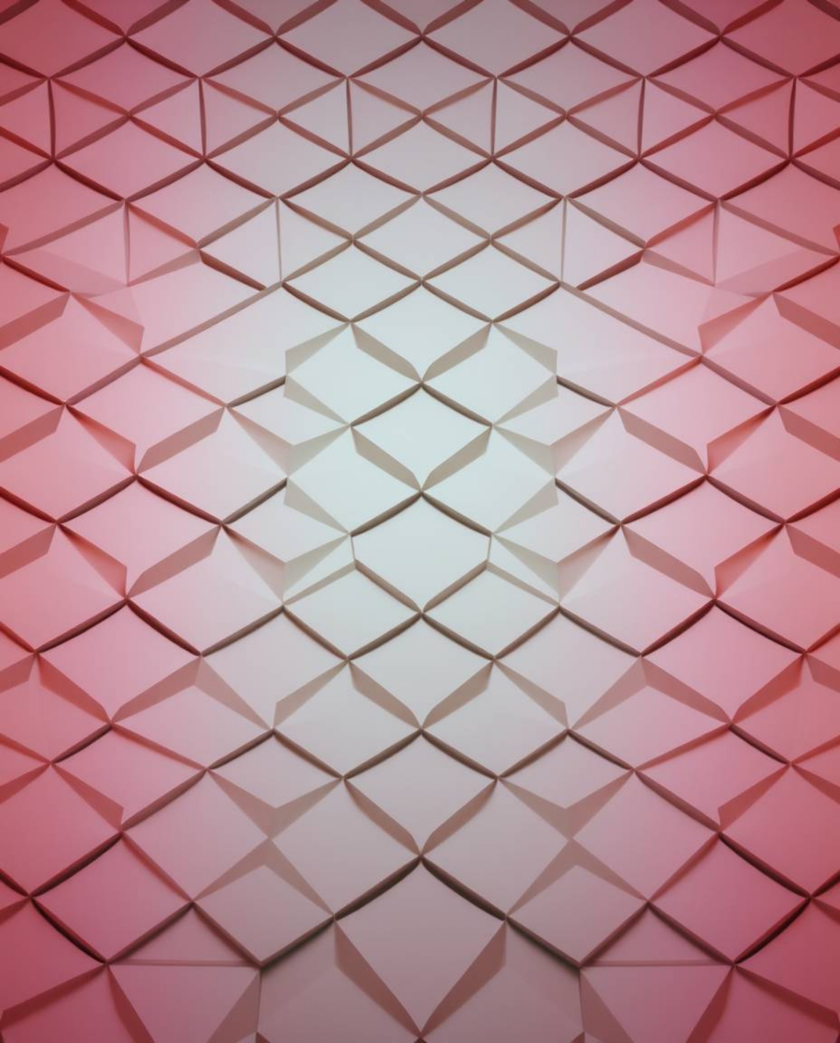 Elevate your space with our high-angle perspective geometric pattern wallpaper, featuring a soft modern design accentuated by