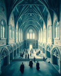 Capture the magic with this precise architectural color photograph featuring an ethereal and spiritual vibe. This image showc