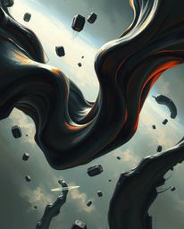 Witness an intense, epic scene brought to life through a rough, dynamic digital sketch, characterized by loose painterly stro