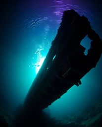Explore the depths of the ocean with captivating underwater shipwreck imagery. These stunning photographs capture shipwrecks 