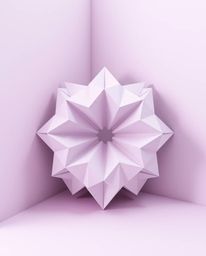 Experience a unique blend of eerie and calming aesthetics with this 3D geometric artwork.  Rendered in soft pastel colors, th