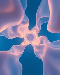 Experience a mesmerizing blend of soft cinematic haze and futuristic aesthetics with these stunning 3D fluid shapes. The deep