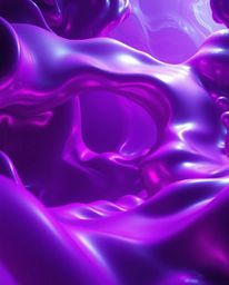 Experience an epic scene featuring deep ultraviolet hues and lens glow lighting effects, showcasing smooth 3D fluid shapes wi