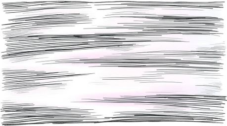 A classic black and white hand-drawn sketch, sketchnote style, showcases an iridescent gradient texture on a metallic surface