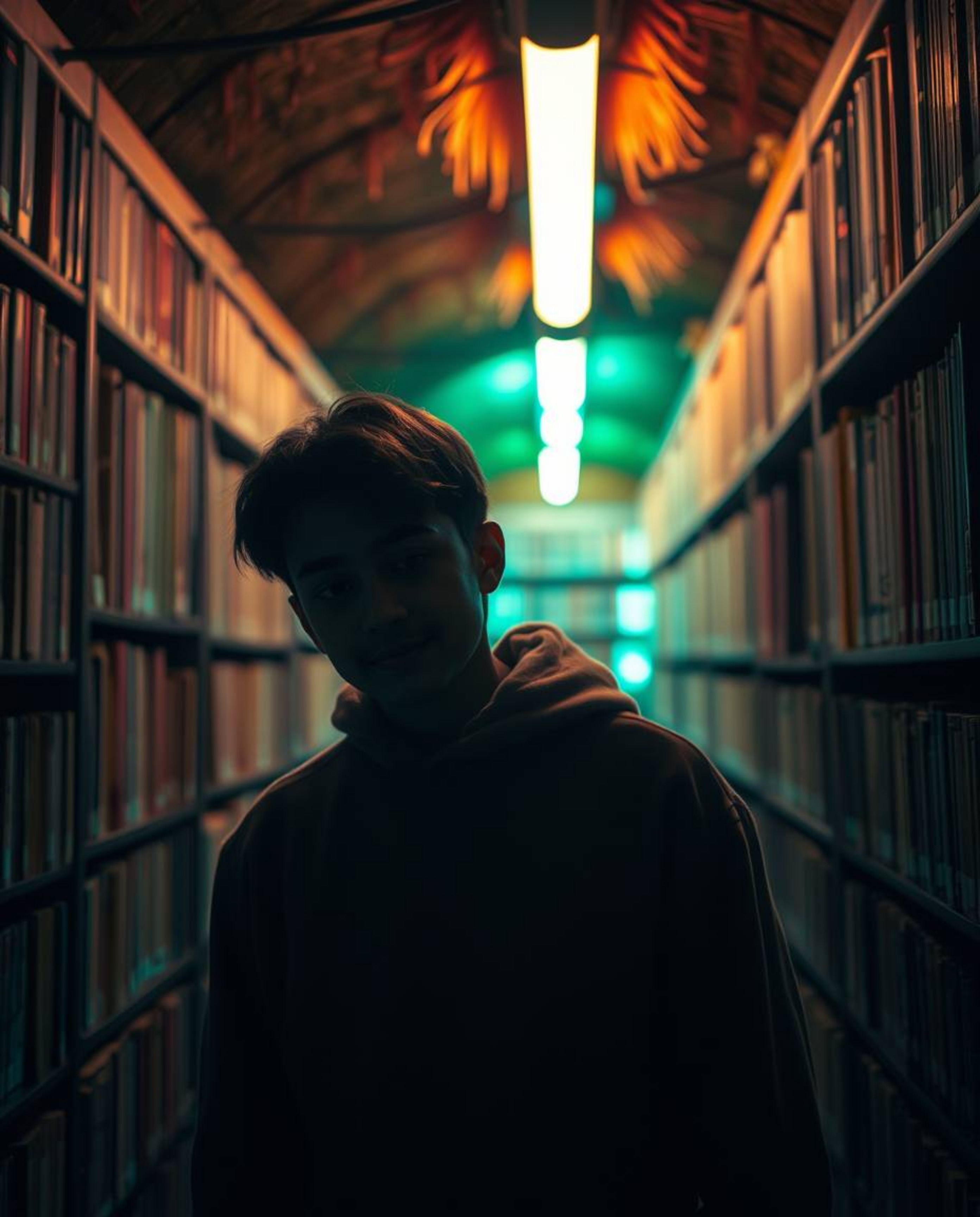 A captivating professional photograph shows a person with soft, glowing bioluminescent colors experiencing the wonder of disc