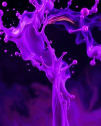 Immerse yourself in a world of deep ultraviolet hues and high-contrast visuals with this creative light art. Witness a colorf