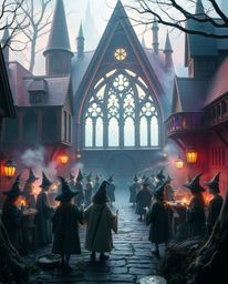 Immerse yourself in a magical school, a haven for young wizards surrounded by a mystic and enchanting environment. Experience