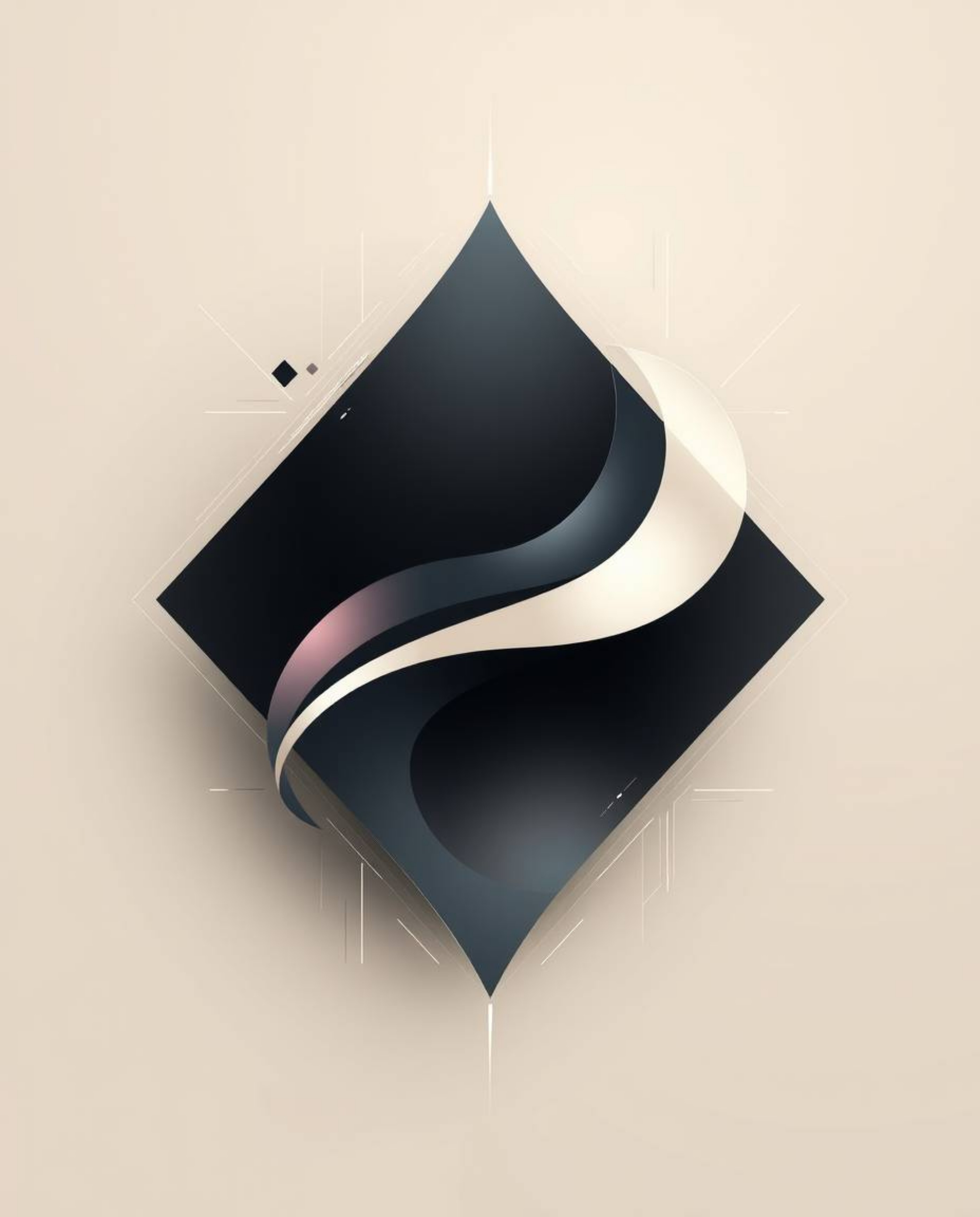 Discover stunning abstract art featuring graceful and elegant shapes, enhanced with glitch effects, fragmentation, and scanli