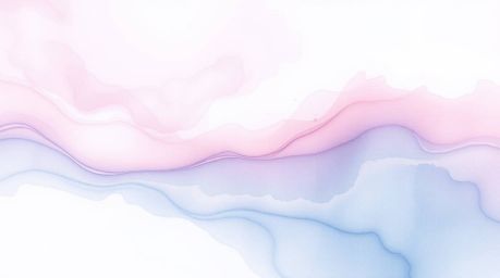 Experience the serene beauty of delicate watercolor paintings featuring soft pastel colors and vibrant neon gradient textures