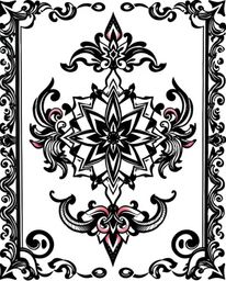 Explore our collection of symbolic traditional tattoo art prints, featuring striking black and white geometric patterns in an