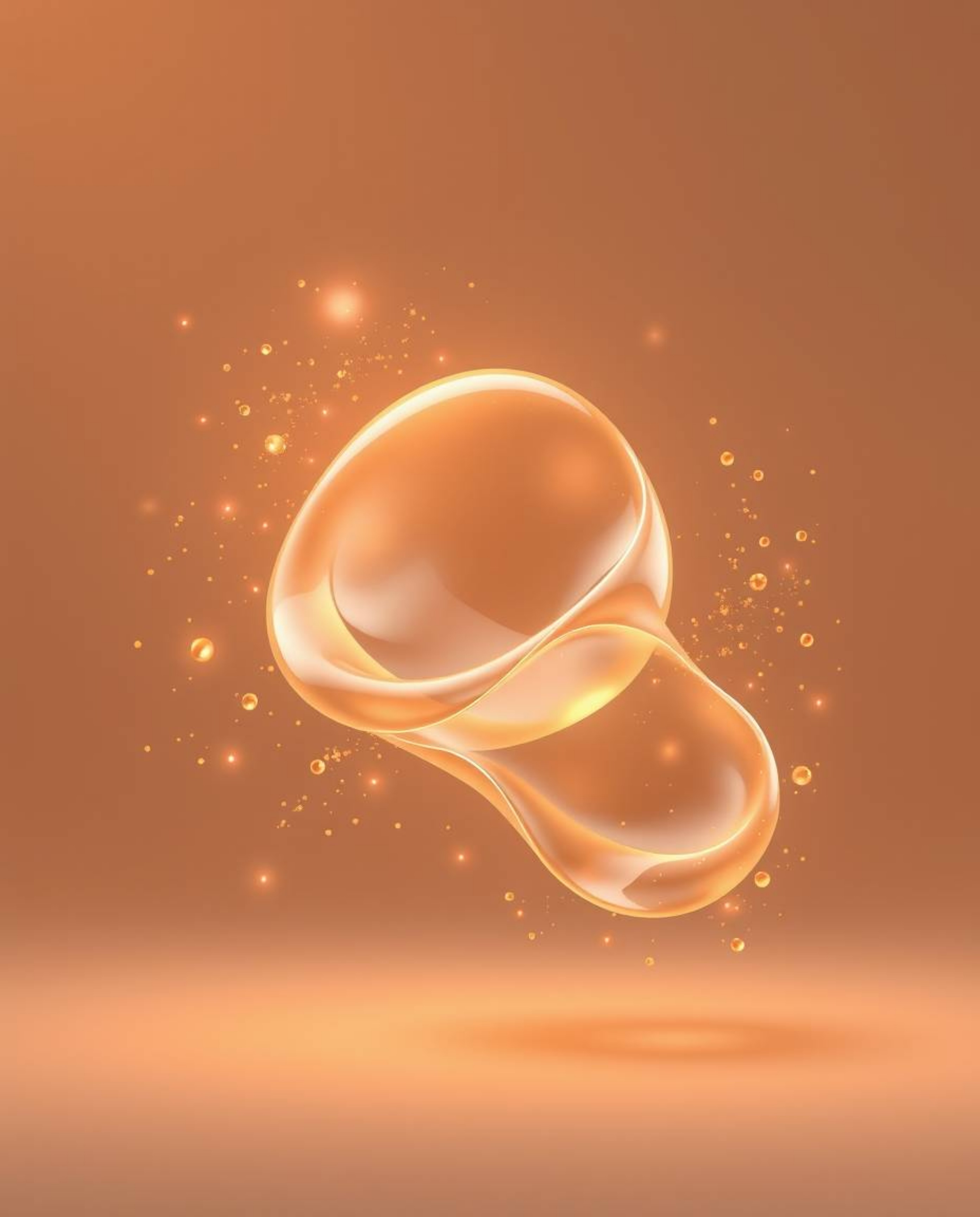 Explore the captivating world of modern flat design where glassy, fluid 3D shapes dance in motion, enveloped by radiant parti