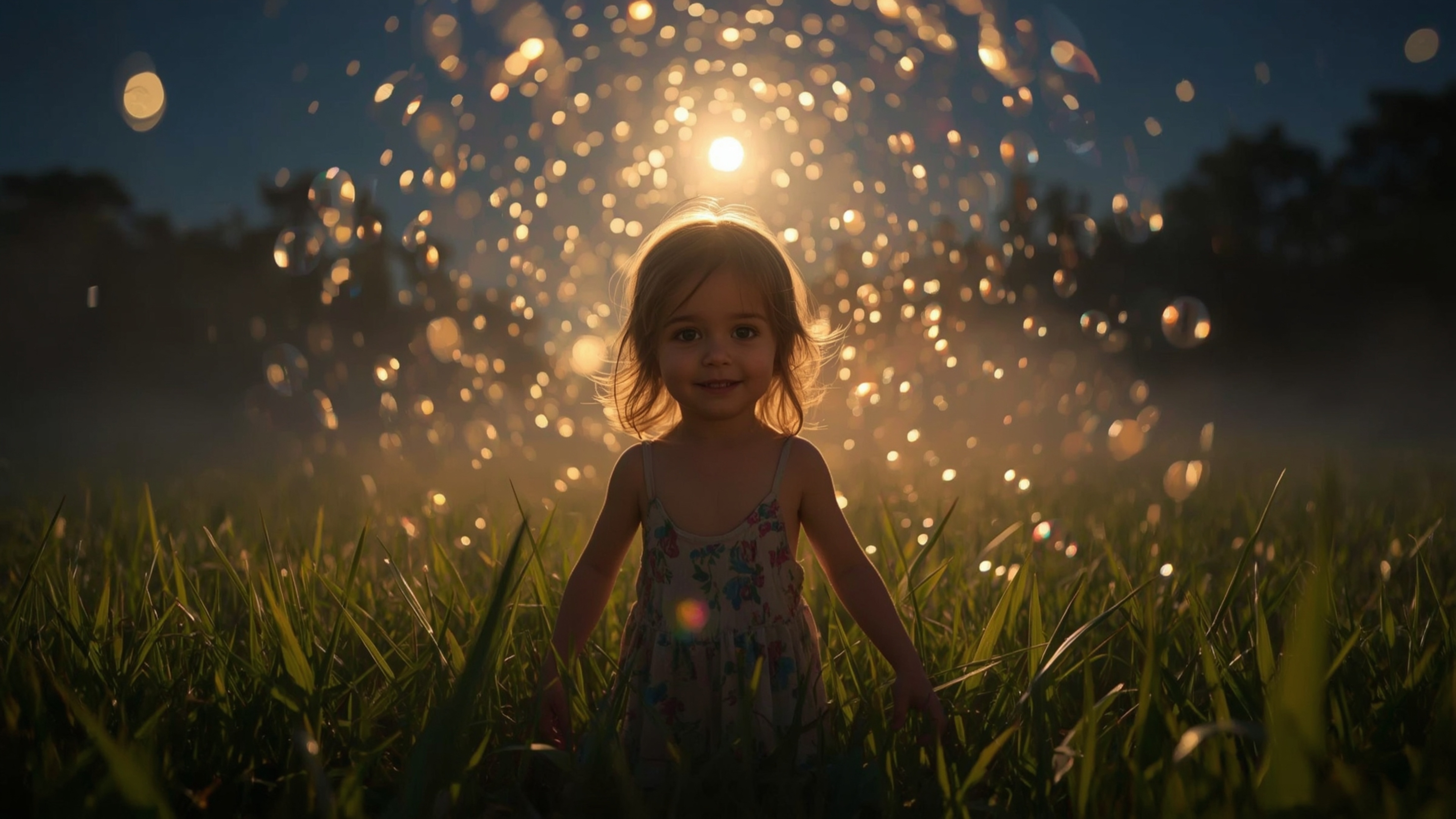 Step into a world of whimsical enchantment with this vibrant and warmly lit cinematic photograph, reminiscent of a Pixar film