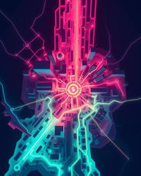 Explore a mesmerizing abstract city map rendered in a futuristic sci-fi style. This top-down view showcases intricate geometr