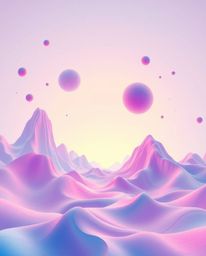 Discover stunning dreamlike wallpapers featuring surreal geometric patterns and pastel gradients.  These soft modern designs 