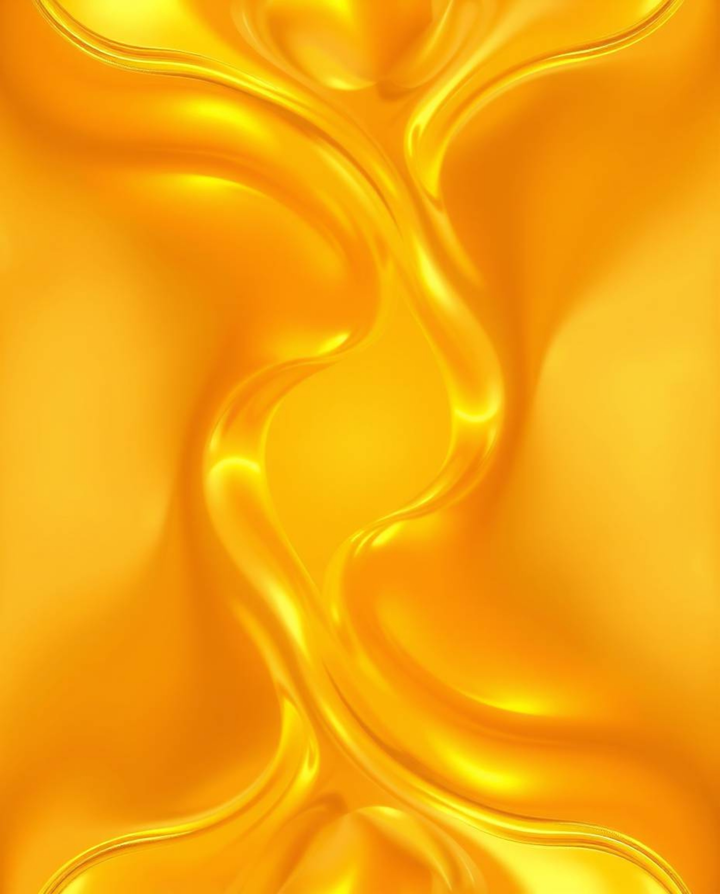 Experience the warmth of a golden glow in this mesmerizing 3D illustration. Fluid shapes gracefully morph into each other, cr
