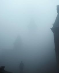 Immerse yourself in the dreamy, hazy atmosphere of a magical school filled with young wizards.  This captivating scene featur