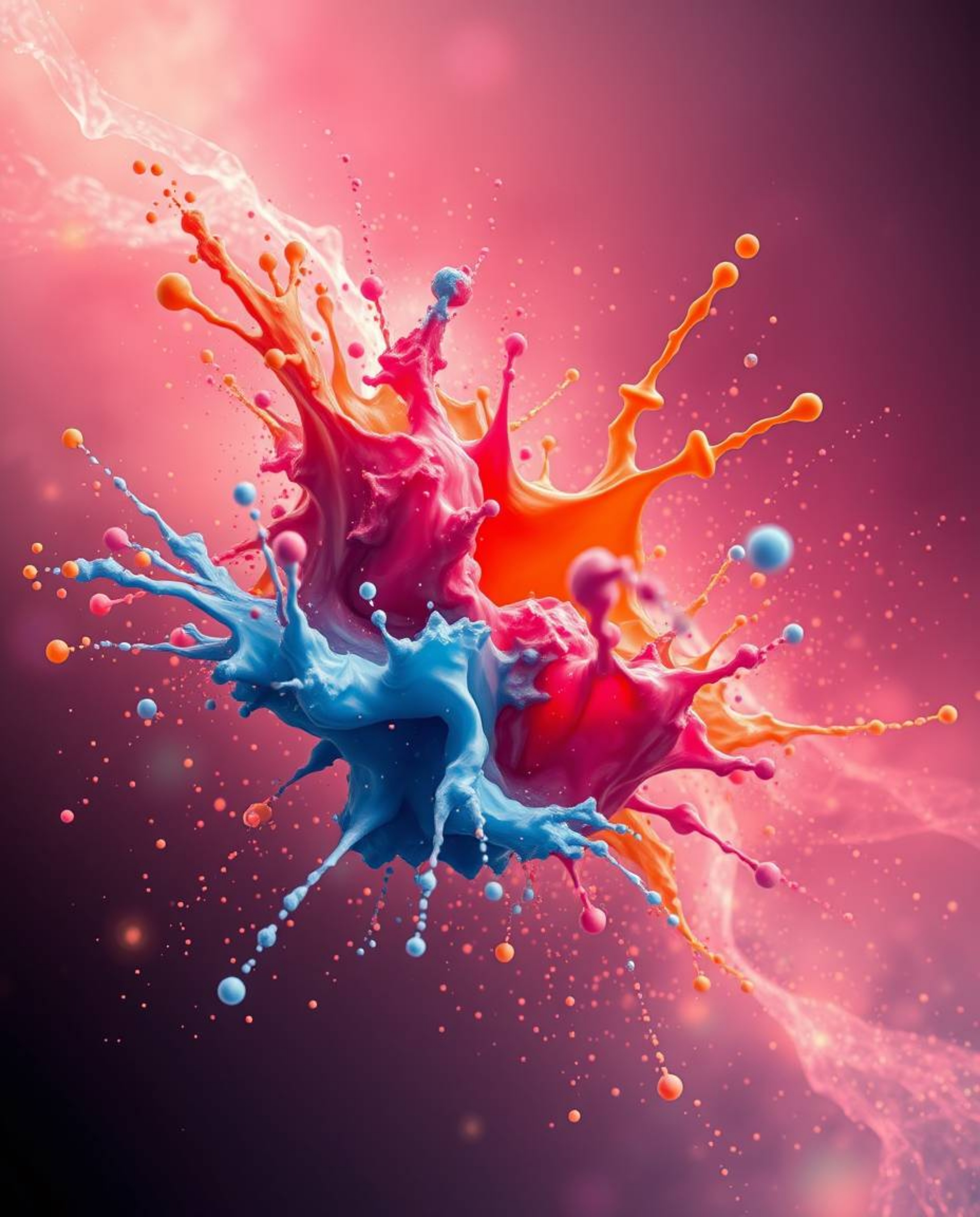 Experience the ethereal beauty of this fine art photography piece.  Professional-style images depict abstract, 3D colorful sp