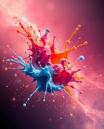 Experience the ethereal beauty of this fine art photography piece.  Professional-style images depict abstract, 3D colorful sp