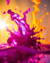 Explore high-resolution stock photos featuring vibrant ink in water splashes, captured in stunning macro photography style.  