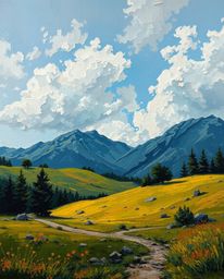 Explore the mesmerizing fusion of classic oil painting techniques and digital glitch aesthetics in this stunning artwork. A l