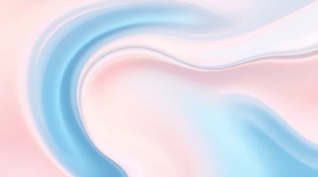 This artwork captures a graceful and elegant fluid abstract wave with a gradient texture in a soft pastel spectrum. The refin