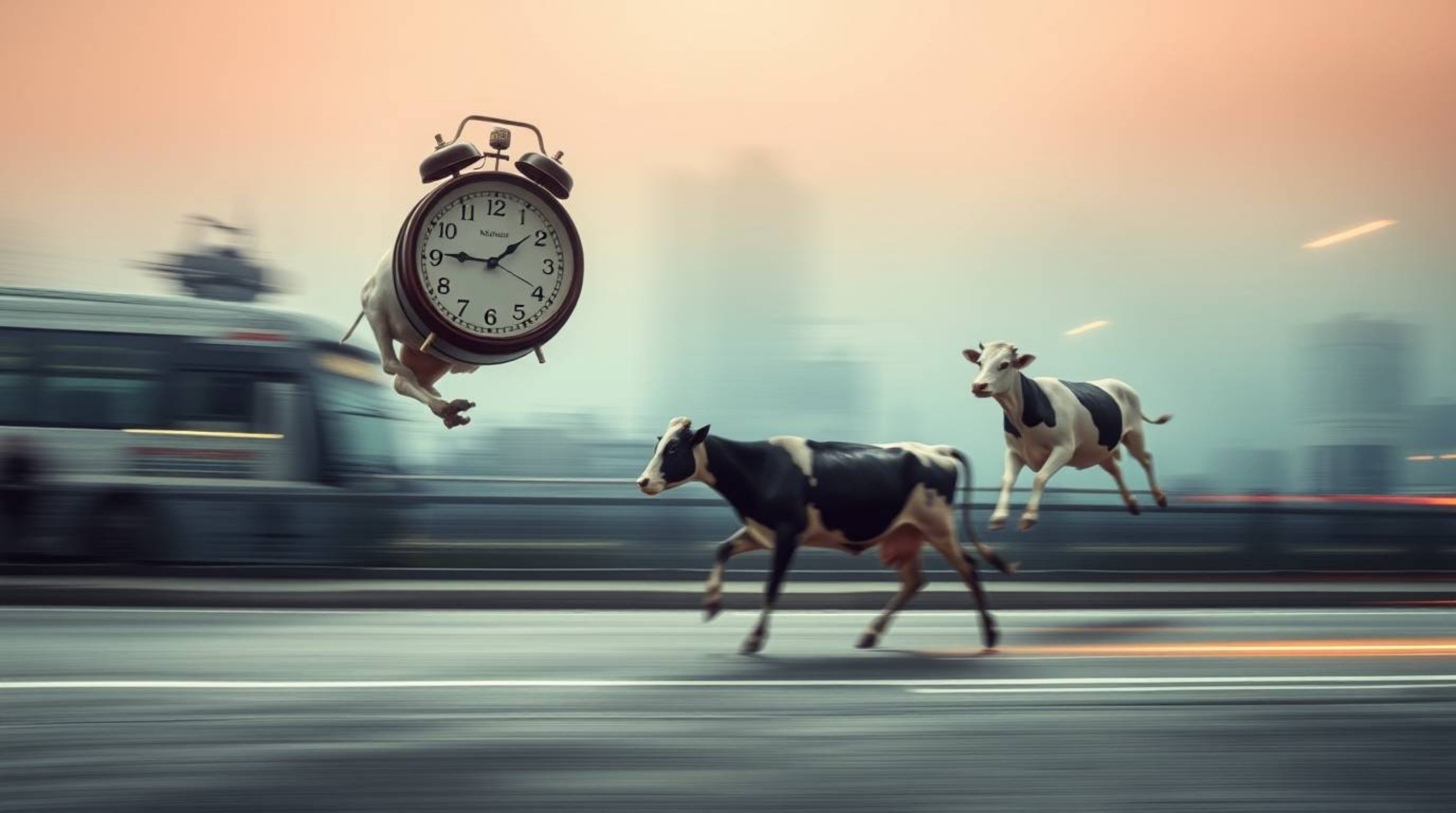 Experience a surreal dreamscape captured through a long exposure photograph.  Witness the mesmerizing effect of melting clock