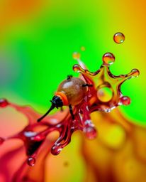 Explore the captivating world of extreme macro photography with these stunning images featuring intricate details of ink in w