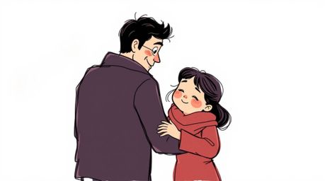 Experience the warmth of a heartfelt family reunion brought to life in a hand-drawn sketch inspired by Pixar animation.  This