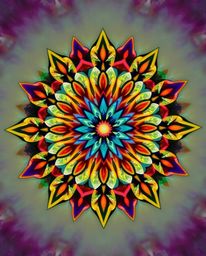 Discover mesmerizing geometric floral mandalas with vibrant colors and a symmetric design.  These enchanting artworks create 