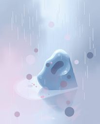 Explore a collection of digital sketches featuring misty atmospheric scenes and abstract 3D liquid forms rendered with rough,