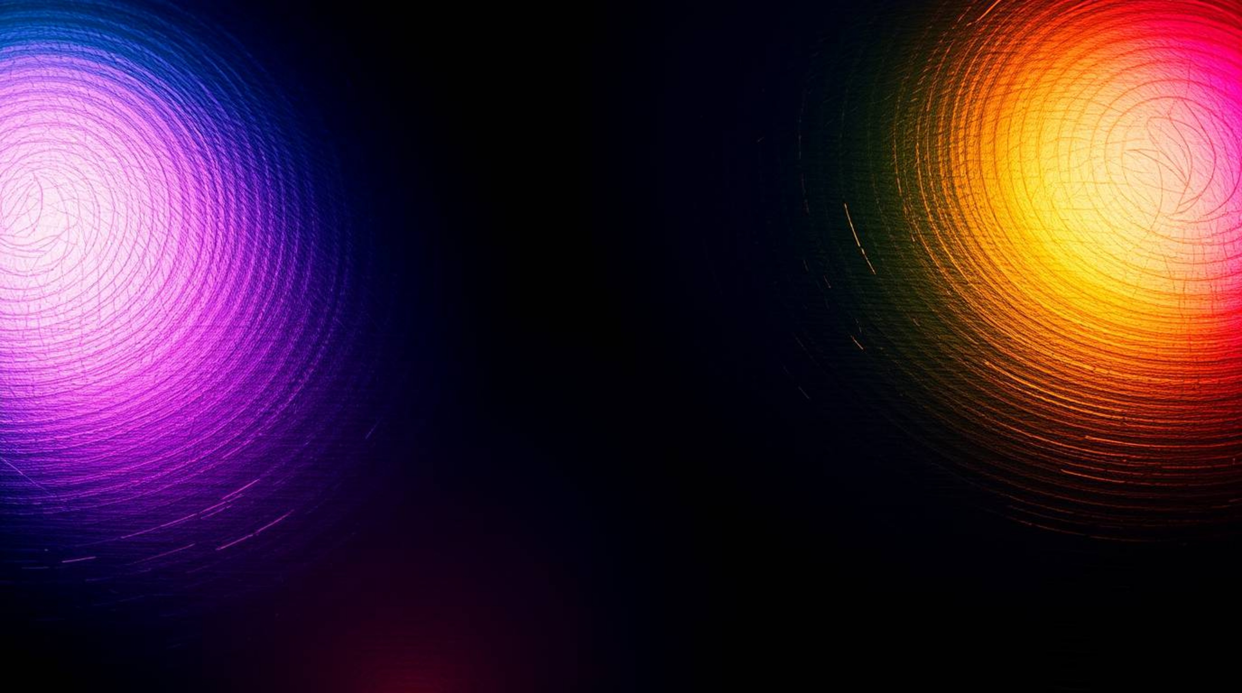 Explore a dramatic cinematic image featuring an iridescent gradient texture on a metallic surface. The vibrant color shifts a