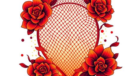 Explore a fusion of traditional tattoo art and modern design with this abstract poster print. Featuring volumetric lighting a