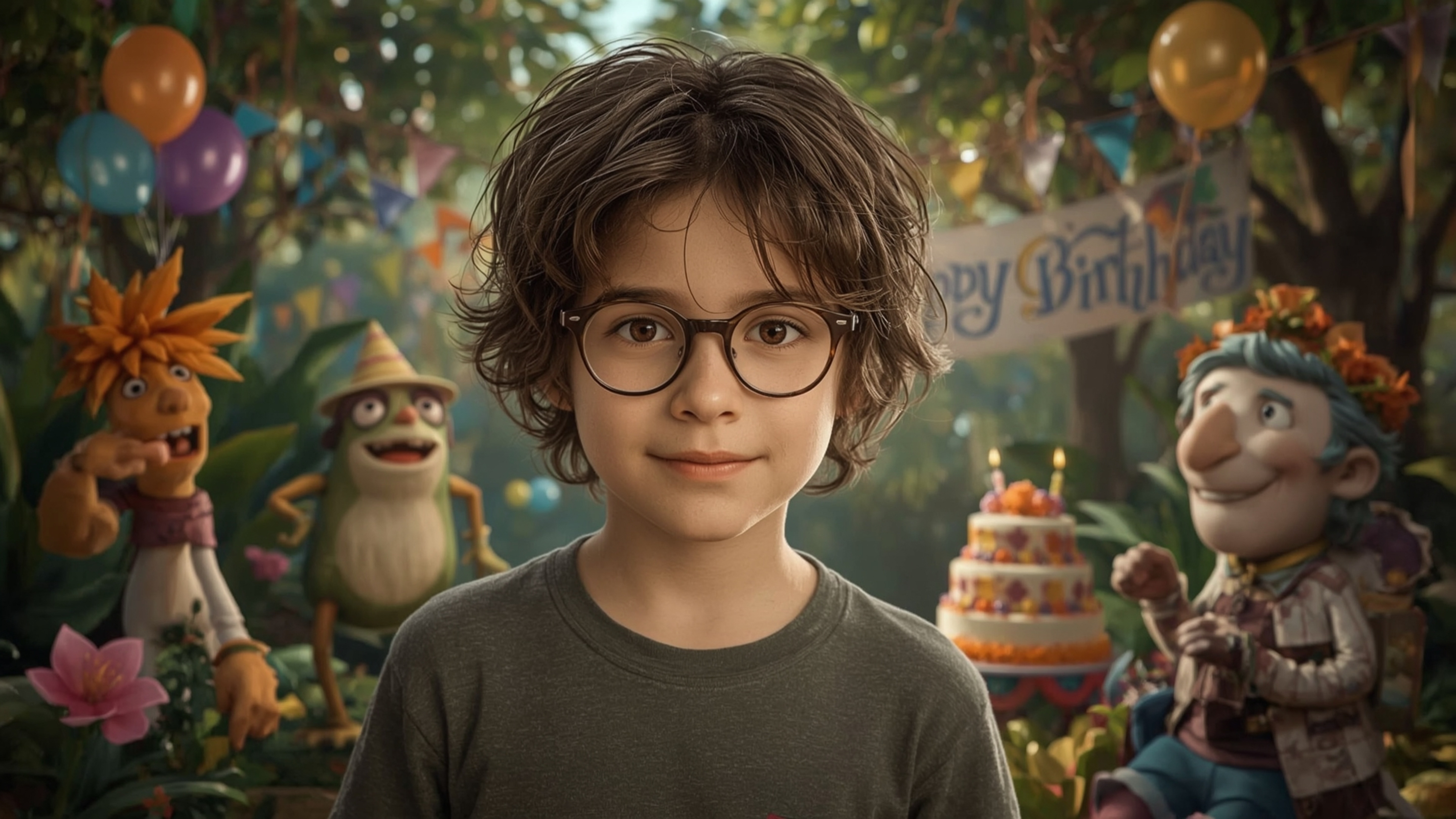 A high-resolution, commercially-professional stock photo captures a bright-eyed, bespectacled young prodigy with a kind, frec