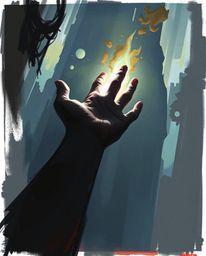 A captivating digital sketch depicts a hand emerging from darkness, yearning for light.  The artwork utilizes loose, painterl
