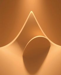 Discover captivating 3D shapes rendered in a futuristic art style.  Featuring smooth gradient textures in earthy browns and b