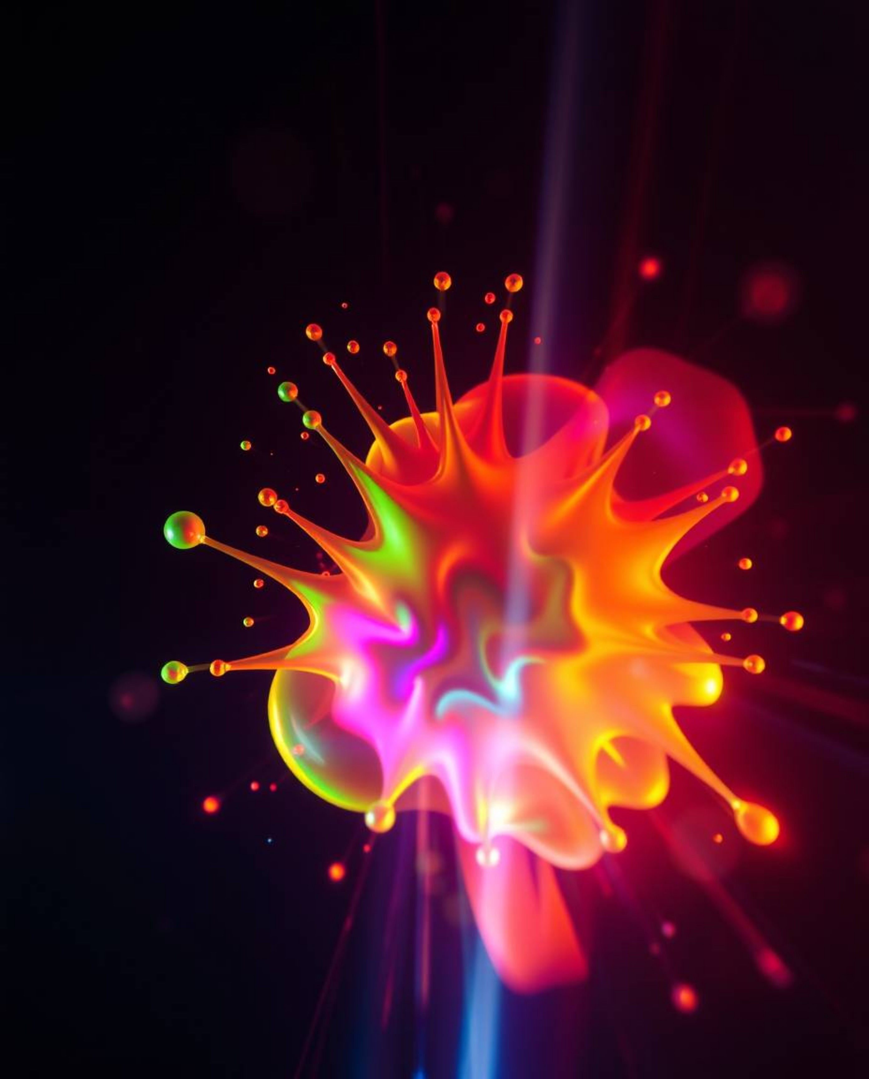 Explore the captivating world of strong, moody long exposure photography featuring bright lens flares and abstract 3D colorfu