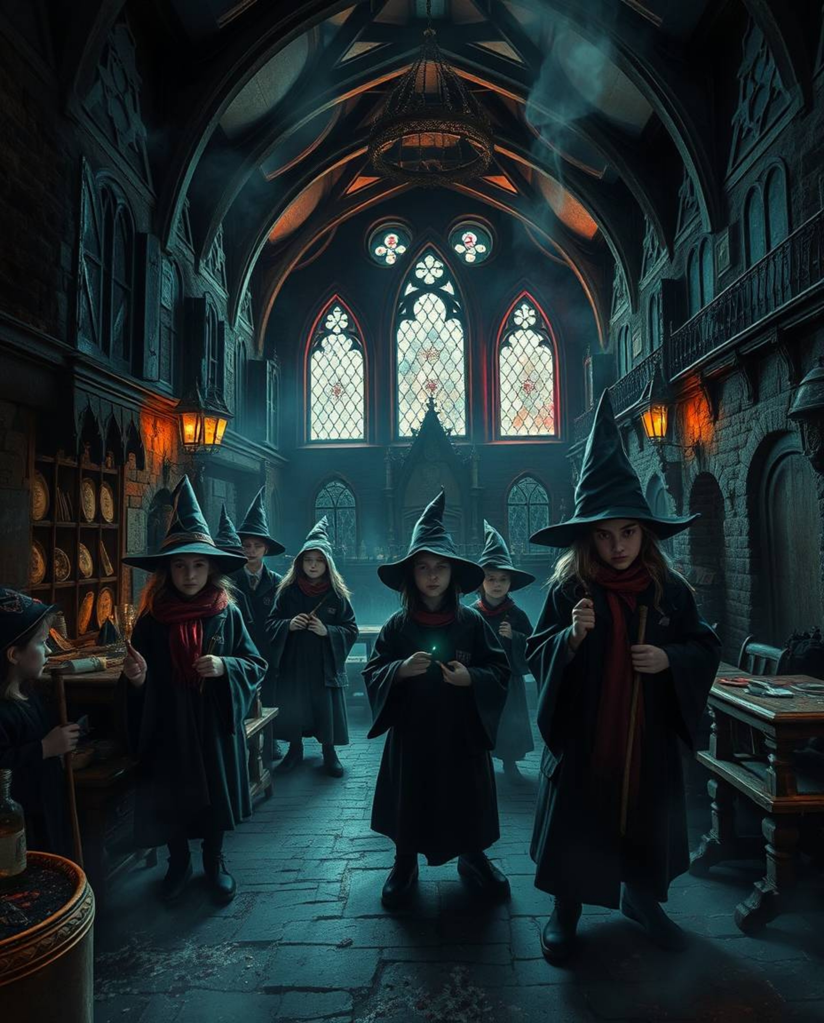 Step into a magical school brimming with young wizards, but be warned, this academy is shrouded in an eerie and creepy atmosp