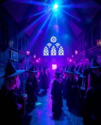 Discover a vibrant and ethereal magical school brimming with young wizards.  Immerse yourself in a world bathed in deep ultra