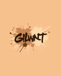 This logo design is inspired by natural earth tones and features a graffiti-style splash on a brick wall.  Geometric shapes a