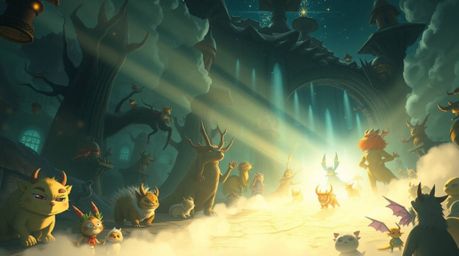 Explore a breathtaking fantasy kingdom brought to life with stunning volumetric lighting, reminiscent of Isekai anime. This s