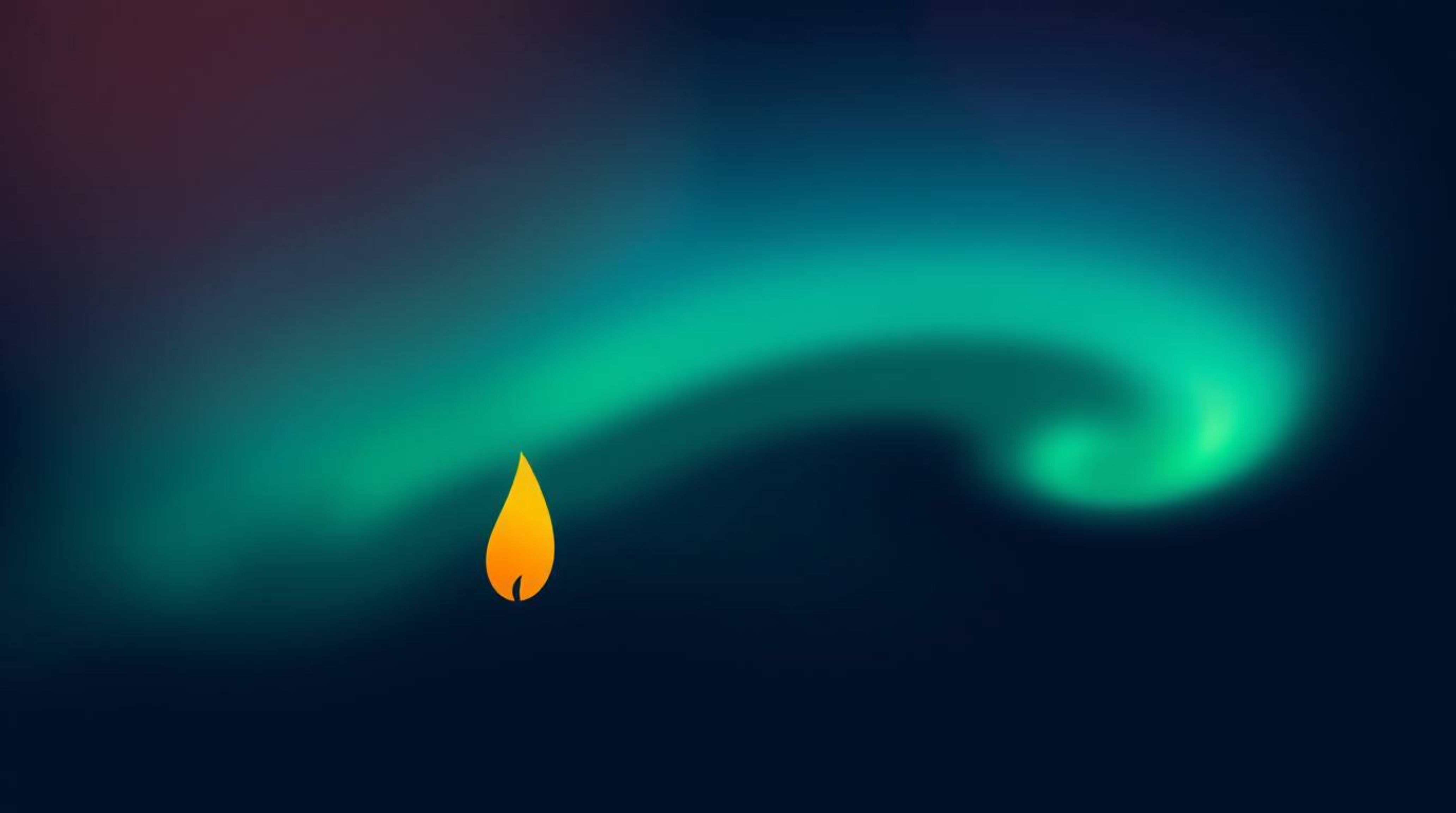 This logo design is inspired by the warmth of candlelight, featuring a captivating gradient texture reminiscent of the aurora
