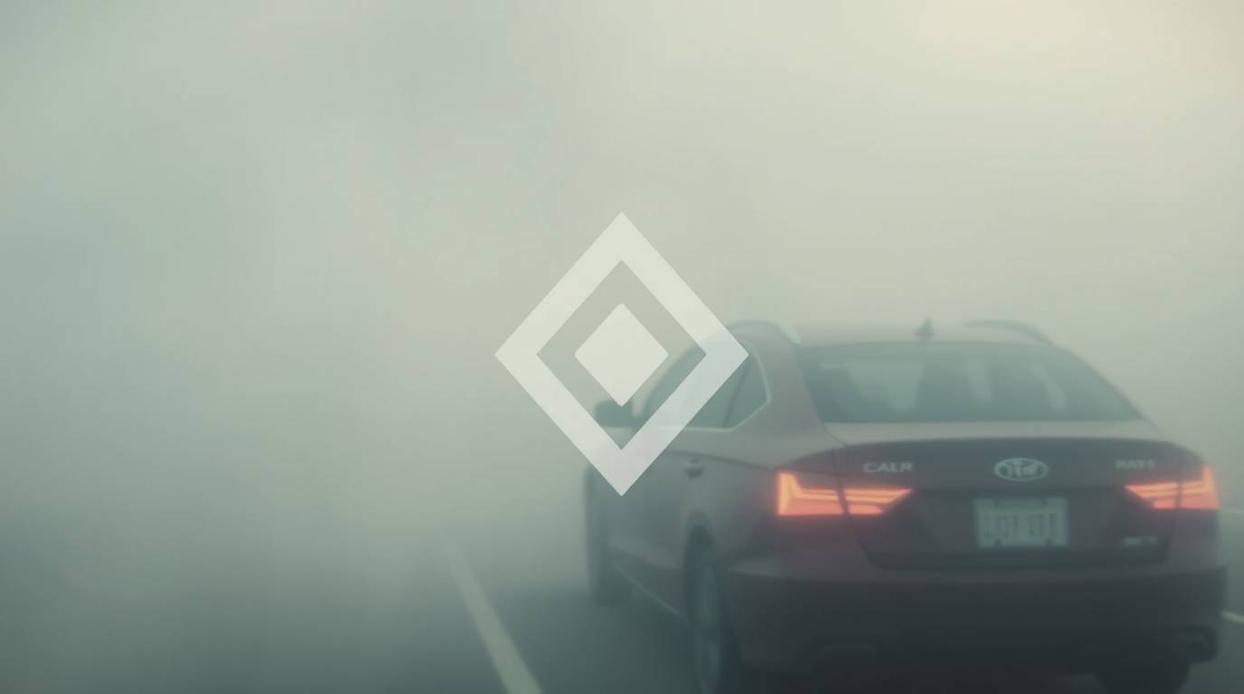 This animation features a soft cinematic and hazy logo, utilizing a geometric chase scene with exaggerated squash and stretch