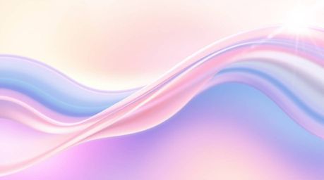 A captivating image featuring a fluid abstract wave with a pastel gradient texture.  Smooth gradient transitions and bright l