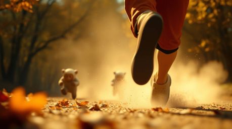 This collection showcases an extreme macro close-up chase scene bathed in warm autumn colors. Experience the dramatic impact 