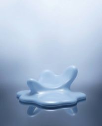 Explore mesmerizing sculptural 3D fluid shapes crafted from simulated mercury. These artworks boast reflective surfaces, enha