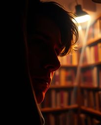 A captivating scene unfolds in a tight close-up shot, revealing a person's awe-struck expression as they discover a hidden un