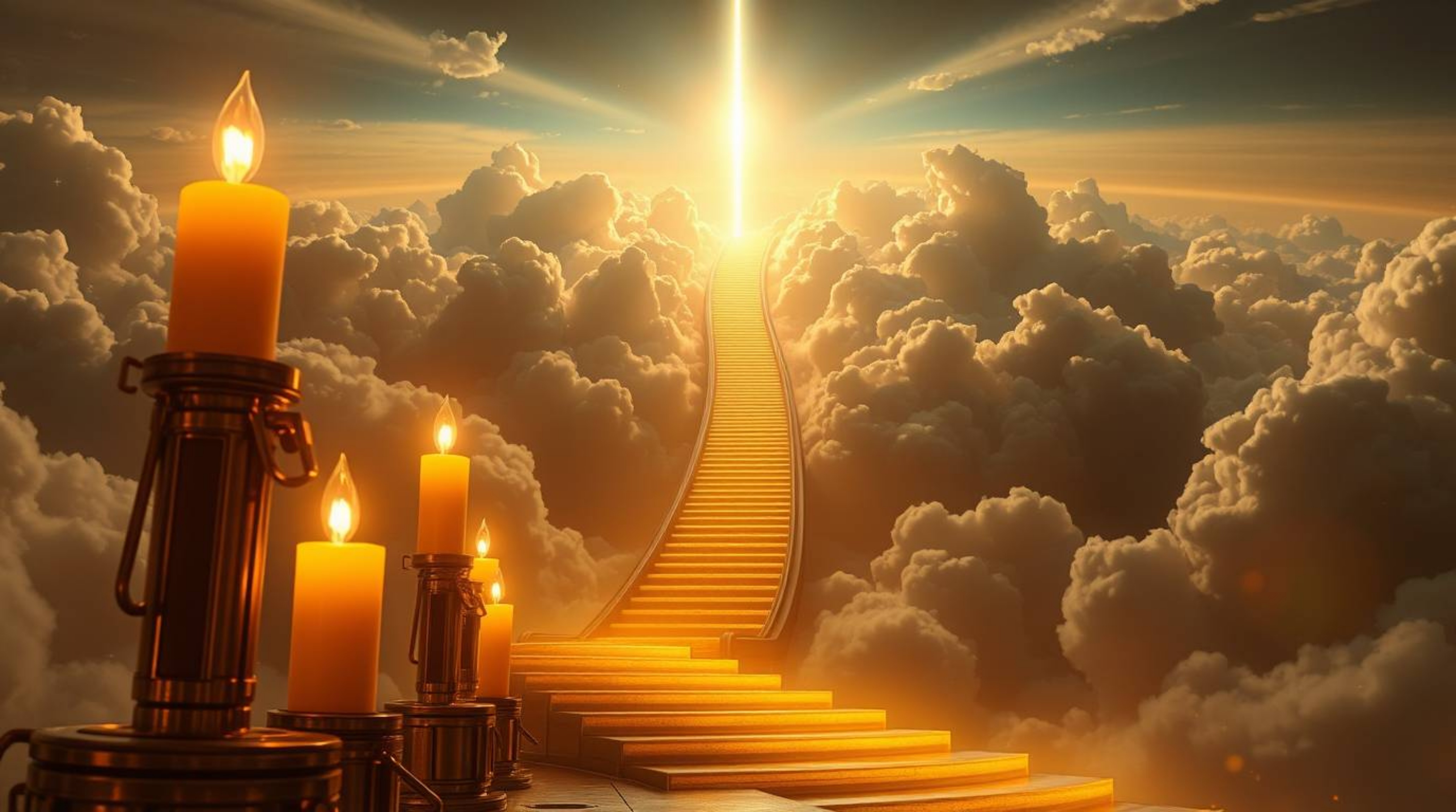 Immerse yourself in a futuristic sci-fi dreamscape, bathed in the warm glow of candlelight and advanced technology. A golden 