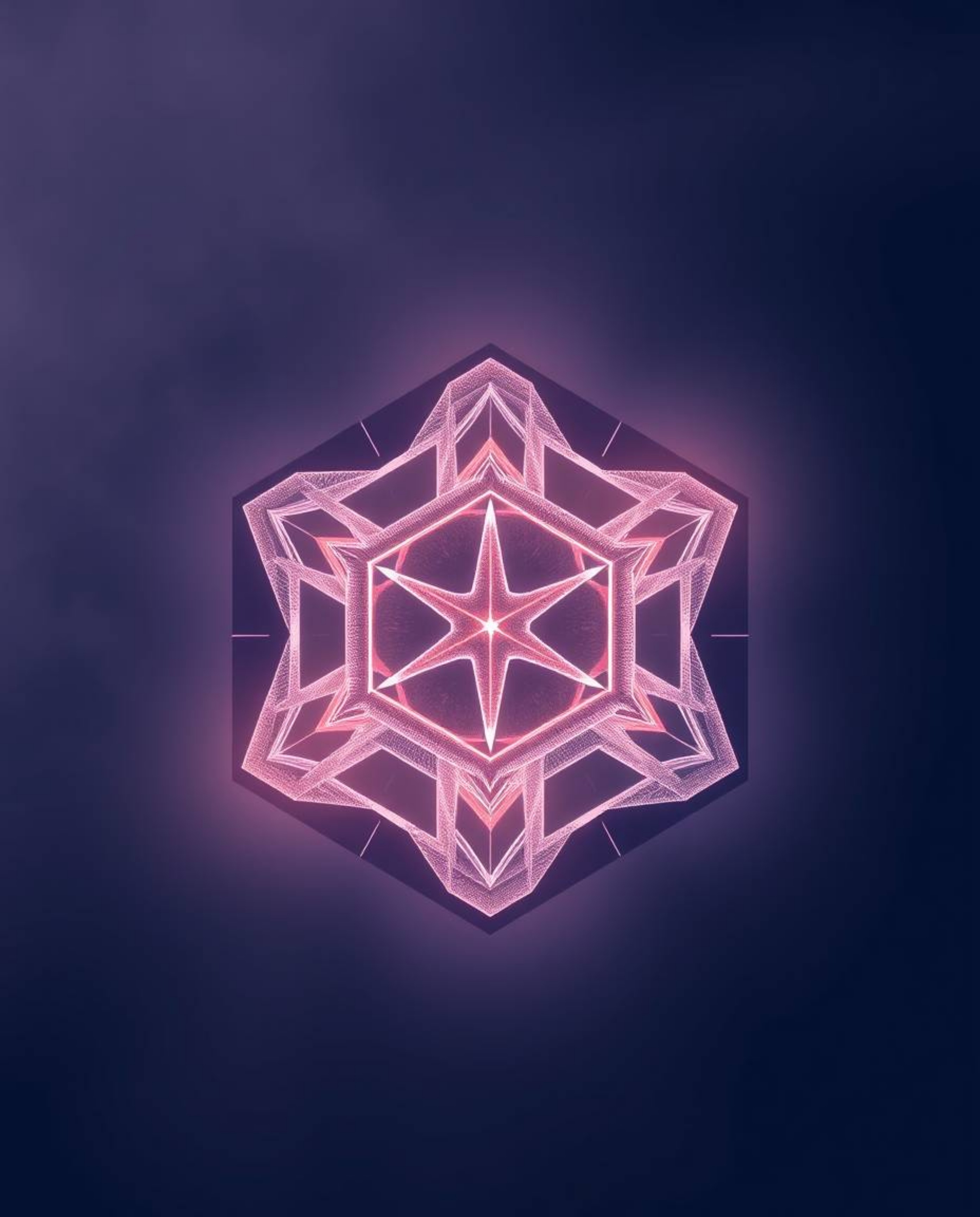 This ethereal logo design evokes a mystical and spiritual vibe.  It features a captivating repetitive cube pattern based on E